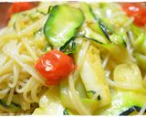 ズッキーニとプチトマトのパスタ☆作り方4写真