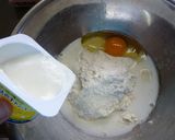 りんごのふわふわヨーグルトパンケーキ作り方1写真