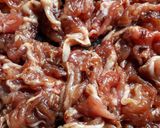 高菜と豚肉の味噌炒め作り方1写真