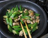 オクラの炒め物♪ゆず胡椒風味作り方4写真