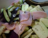 レンジで♪茄子とロースハムのソテー。作り方2写真