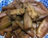 体にやさしい・薄揚げとズイキの煮物作り方11写真