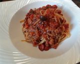 なすとトマトのとろ～りチーズパスタ作り方8写真