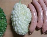 自家製ゴーヤとウインナー炒め作り方1写真