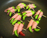 ✿簡単おつまみ♪しし唐のハム巻き✿作り方3写真
