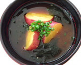 さつまいもとわかめのお味噌汁作り方7写真