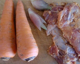 鶏のみそ漬けとみょうがの煮物作り方1写真