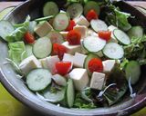 ☆ゴマドレがうまい!豆腐のサラダ☆作り方7写真