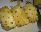パイナップルのカッコいいむき方作り方1写真