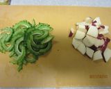 簡単♪ゴーヤとさつまいものフライパン焼き作り方1写真