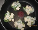 簡単♪ゴーヤとさつまいものフライパン焼き作り方4写真