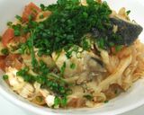 鯛のあらと新玉ねぎのトマトパスタ1作り方12写真