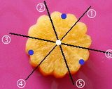 ハートカットフラワー＊飾り切り作り方5写真