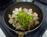簡単　鶏肉と枝豆のピリッとポン酢作り方4写真