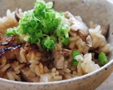 干し椎茸だけの簡単炊き込みご飯作り方3写真