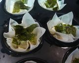 お花のような、もっちーず焼き春巻きカップ作り方3写真