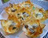 お花のような、もっちーず焼き春巻きカップ作り方5写真