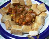 カットトマト缶で簡単煮込みとトースト作り方5写真
