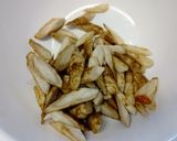 鶏もも肉と根菜の揚げ煮。作り方1写真