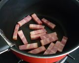 根菜とベーコンの黒胡麻スープ作り方2写真