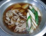 新じゃがいもと豚バラのすまし鍋作り方4写真