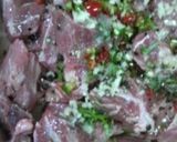 豚のカシラのオリーブオイル焼き作り方1写真