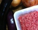 茄子のミートスパゲティー・とろける半熟卵作り方1写真