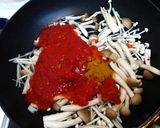 秋刀魚のスパイシーキノコトマトソース作り方5写真
