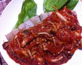 秋刀魚のスパイシーキノコトマトソース作り方8写真