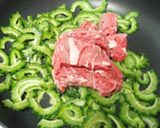 ➏　ゴーヤとお肉のしぐれ煮　➏作り方6写真