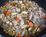水煮大豆と鶏肉と野菜の煮物作り方7写真