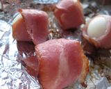 お弁当に♪うずら卵のベーコン巻き作り方2写真