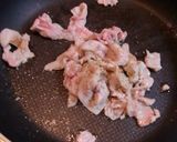 空芯菜・ピーマンの豚コマ炒め作り方2写真