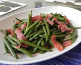 手早く☆ハムとインゲンのバタ醤油炒め☆作り方5写真