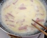 濃厚チーズ＊牛乳と卵で簡単カルボナーラ作り方3写真