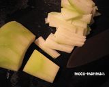 コク旨♪冬瓜とささみの胡麻味噌炒め作り方1写真