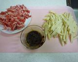 簡単　甜麺醤　de　牛肉たけのこ炒め作り方2写真