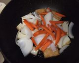 ヘルシー☆厚揚げと野菜のポン酢丼作り方2写真