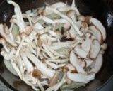 キノコの和風パスタ(山椒風味)作り方4写真