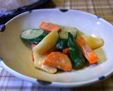 ヨーグルト味噌のサラダ&漬け物♪作り方4写真