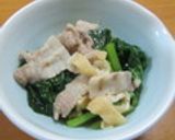 小松菜と豚肉の煮びたし♡作り方6写真