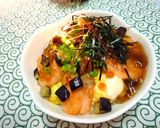 ポン酢ジュレで秋の丼　～鮭といくら　作り方10写真
