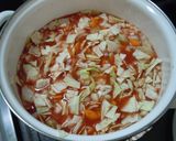 トマト缶で具沢山なトマトすいとんスープ作り方3写真