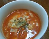 トマト缶で具沢山なトマトすいとんスープ作り方6写真