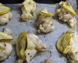 ダイエット♪鳥手羽元でレモンハーブ焼き作り方5写真