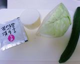 簡単５分　お茶漬けの素で即席漬物　袋１枚作り方1写真