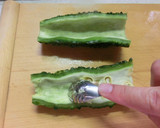 夏の朝定番！ゴーヤの辛し納豆和え作り方1写真