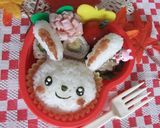 簡単☆うさぎさんのおにぎり弁当☆作り方9写真