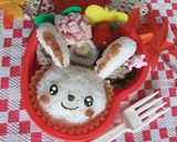 簡単☆うさぎさんのおにぎり弁当☆作り方9写真