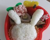 簡単☆うさぎさんのおにぎり弁当☆作り方7写真